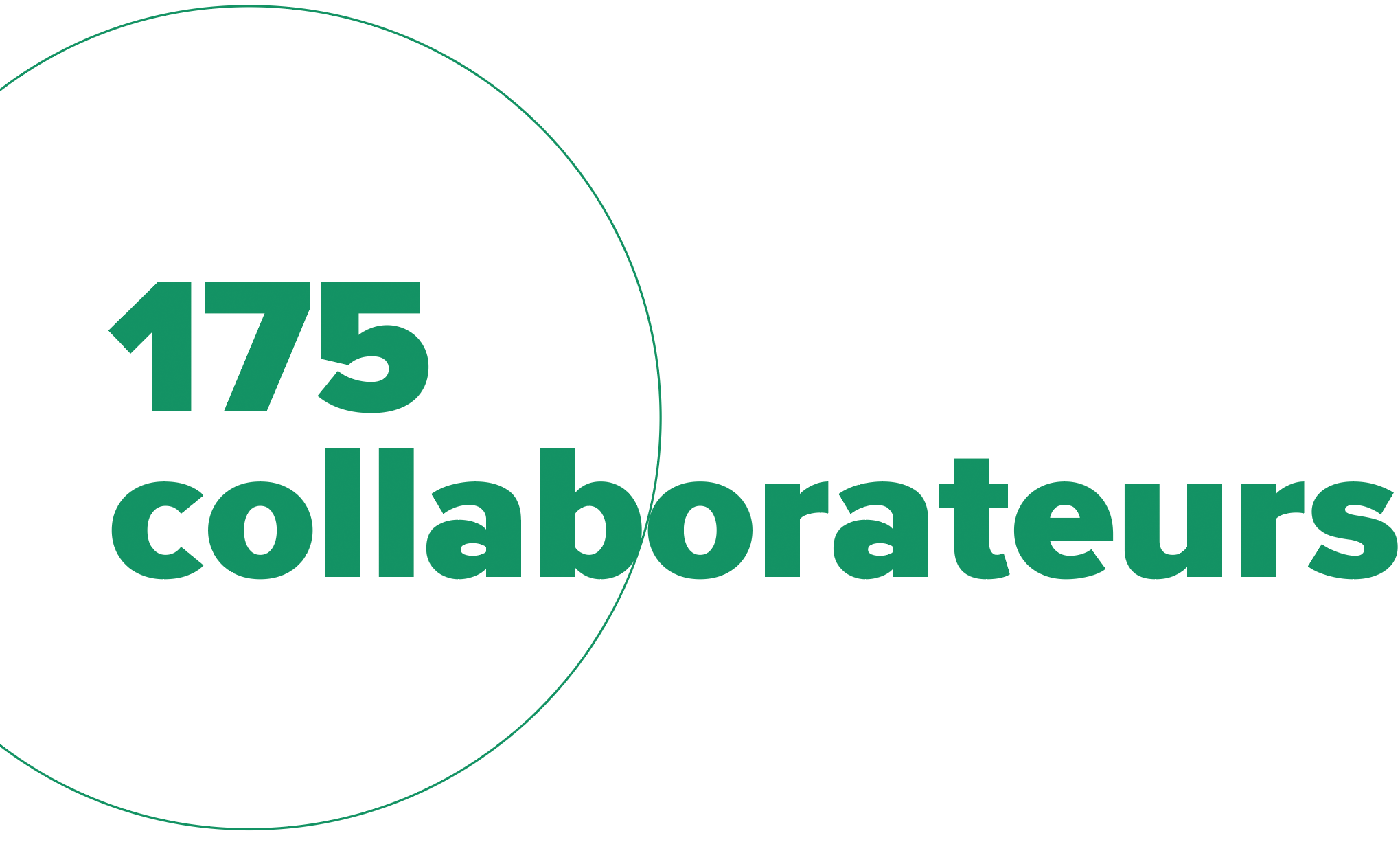 175 collaborateurs