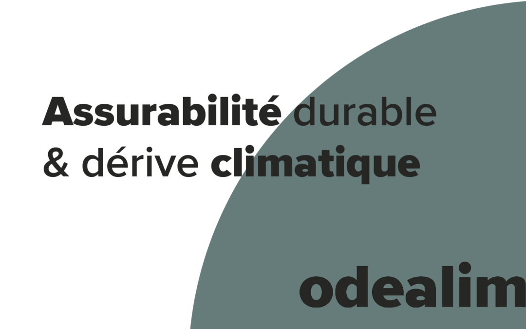 « Événements naturels : bilan, actions et perspectives », Odealim livre les clés d’une assurabilité durable face à la  dérive climatique